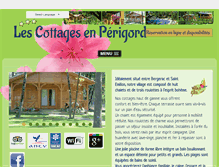 Tablet Screenshot of cottagesenperigord.com